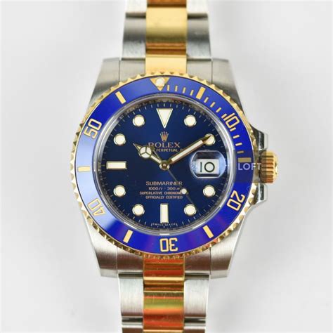 rolex submariner rolesor blue|More.